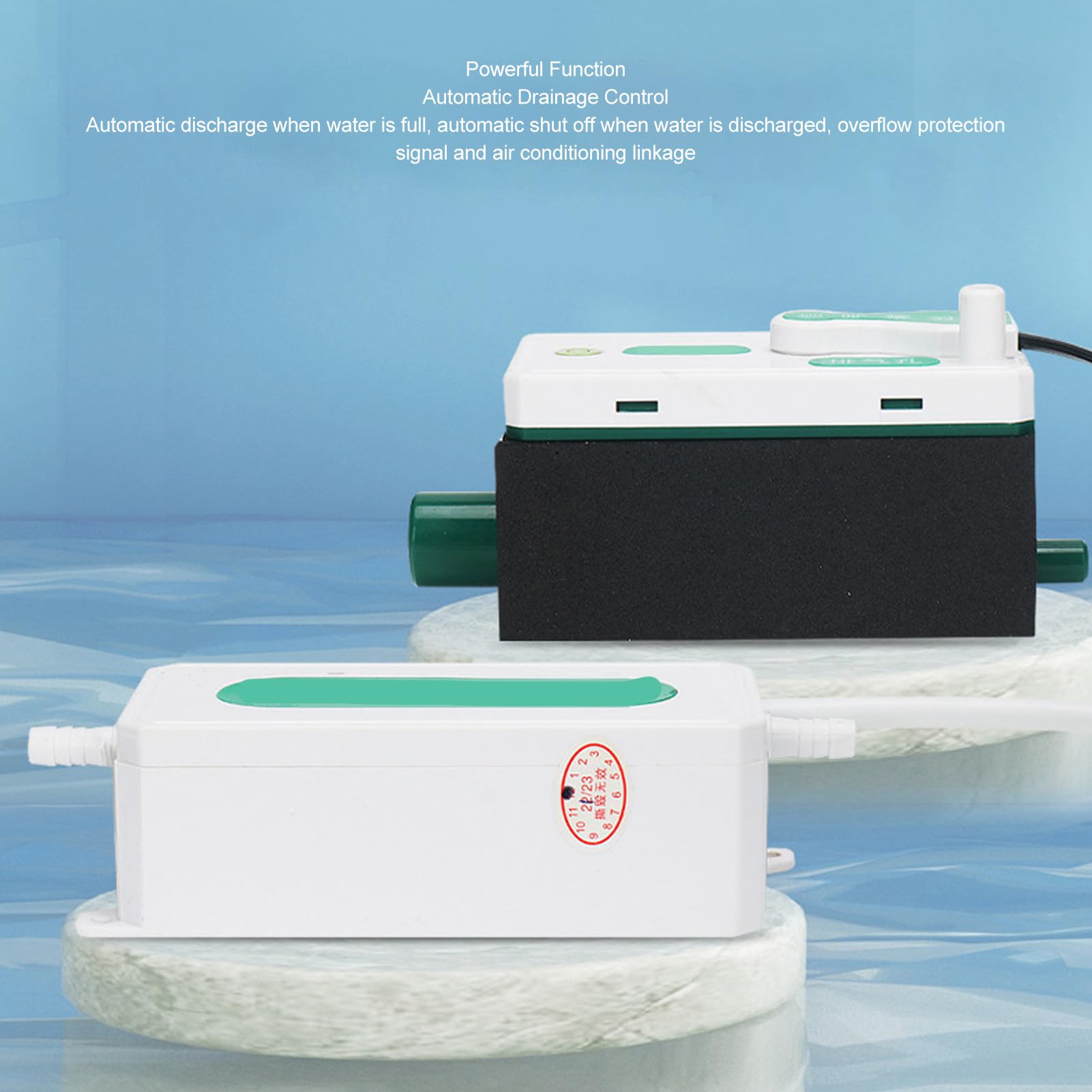 Pompa per Condensa Automatica Mini Split HVAC, Portata 24L/H, Silenziosa <19dB, Serbatoio 70ml, 110-230V