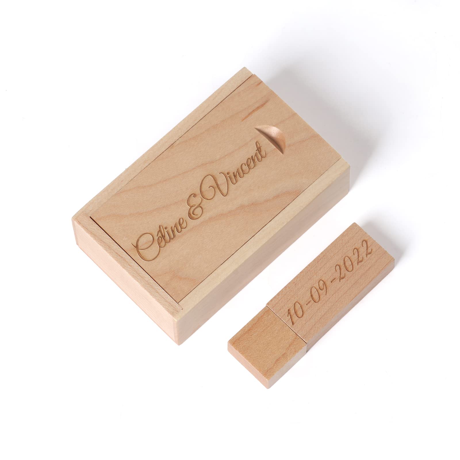 Regalo personalizzato Chiavetta USB con incisione personalizzata Chiavetta USB 2.0, Chiavetta USB in legno con incisione personalizzata per matrimoni, anniversari, lauree, compleanni