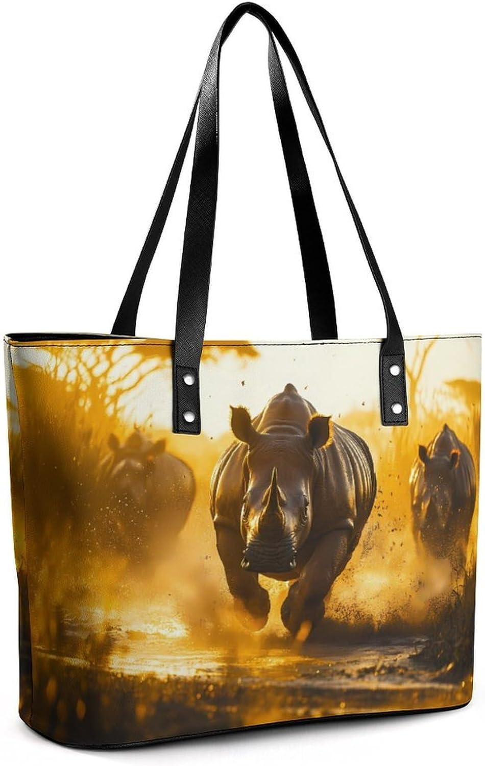 Rhino Running Women's Satchel Handbags Tote Shoulder Bag Purses for Travel Shopping Work