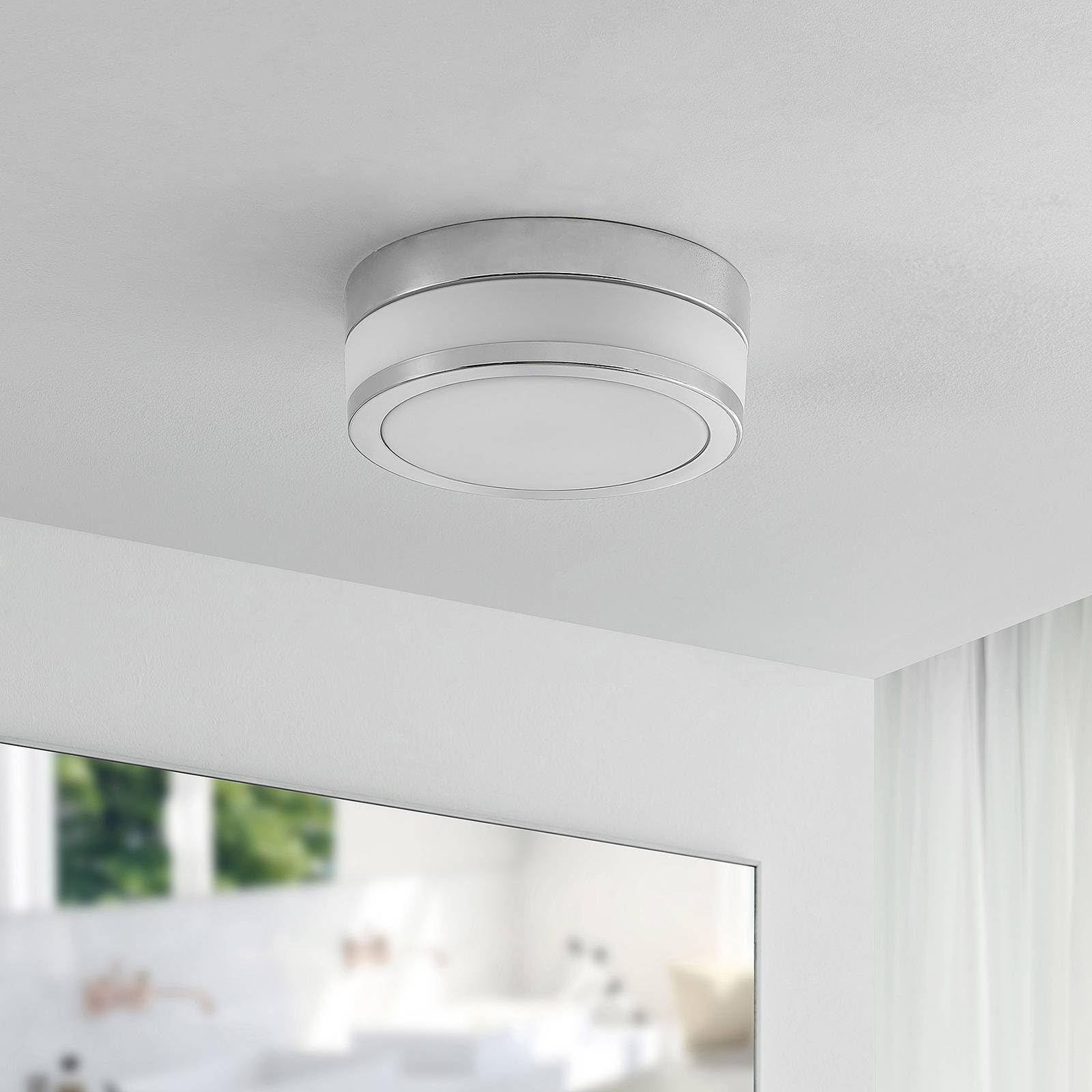 Lindby Deckenlampe Badezimmerlampe, spritzwassergeschützt IP44 Badlampe Deckenleuchte Badleuchte ø 23 cm 230V 2xE27 max. 60W ohne Leuchtmittel