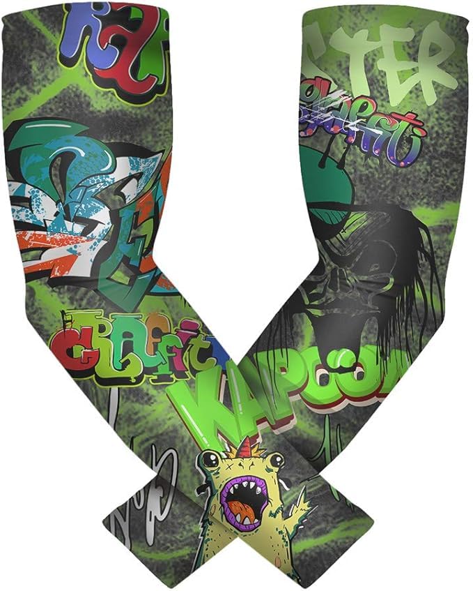 Men Women Sports Compression Arm Sleeves UV Sun Protection for Golf Tennis