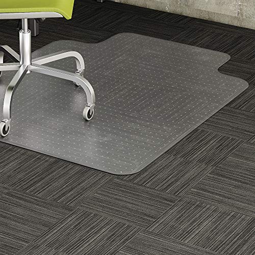 Lorell 69157 Low Pile 48" x 36" x 0.38" Rectangular Vinyl Chair Mat