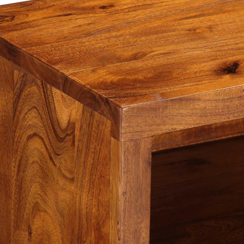 Mueble TV multicolor 110 x 30 x 40 cm, madera acacia maciza