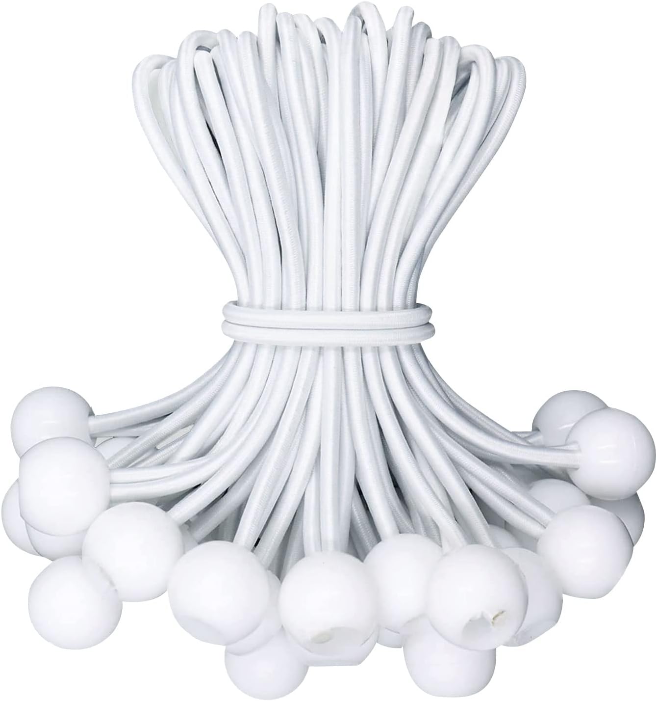 30Pcs Bungee Cords with Balls, Long Loop Bungee Balls 15CM/6Inch Ball