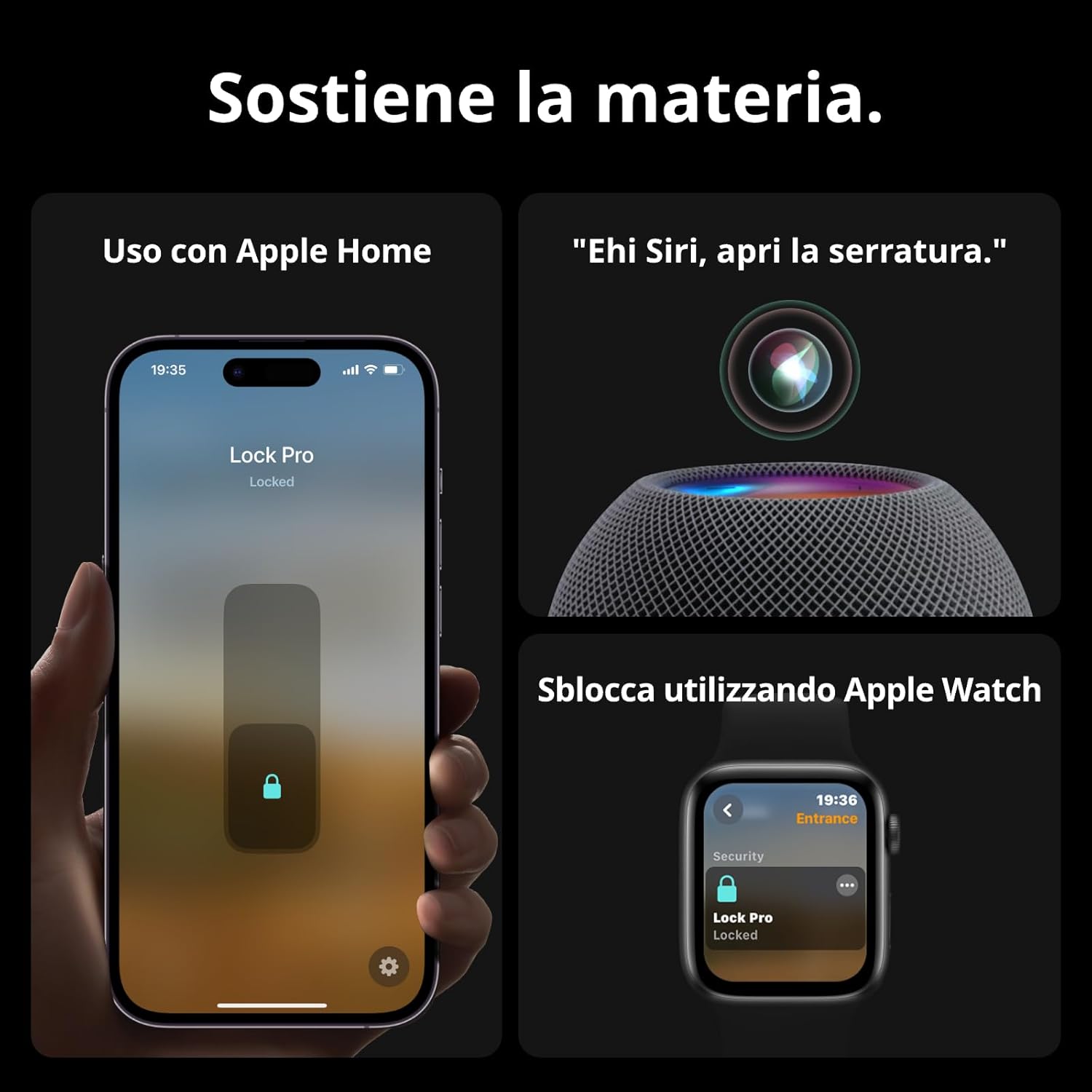 SwitchBot WiFi Smart Lock Pro con Tastiera Touchscreen, Serratura di Impronte Digitali, Chiusura Elettronica Bluetooth, IP65, Adatta di Bloccaggio, Matter Alexa Google Lock Pro+Hub+Keypad Touch - Immagine 4
