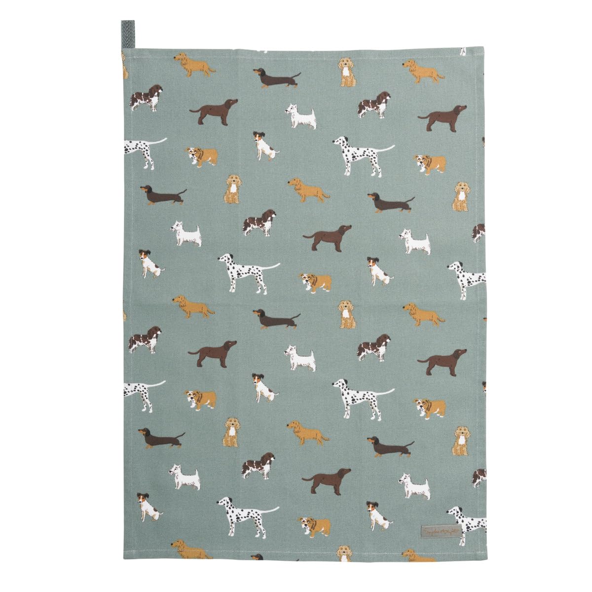 Sophie Allport Blue Fetch Tea Towel