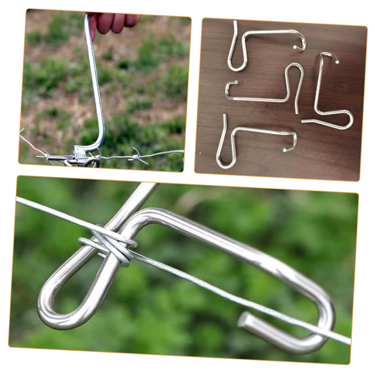 YARNOW 3 Set Strumenti Per La Riparazione Di Recinzioni Attrezzo Per Riparare Recinzioni Stringitore Per Recinzioni Metalliche S Ganci Per Appendere Il Filo Utensili Attrezzi 10 Pezzi * 3