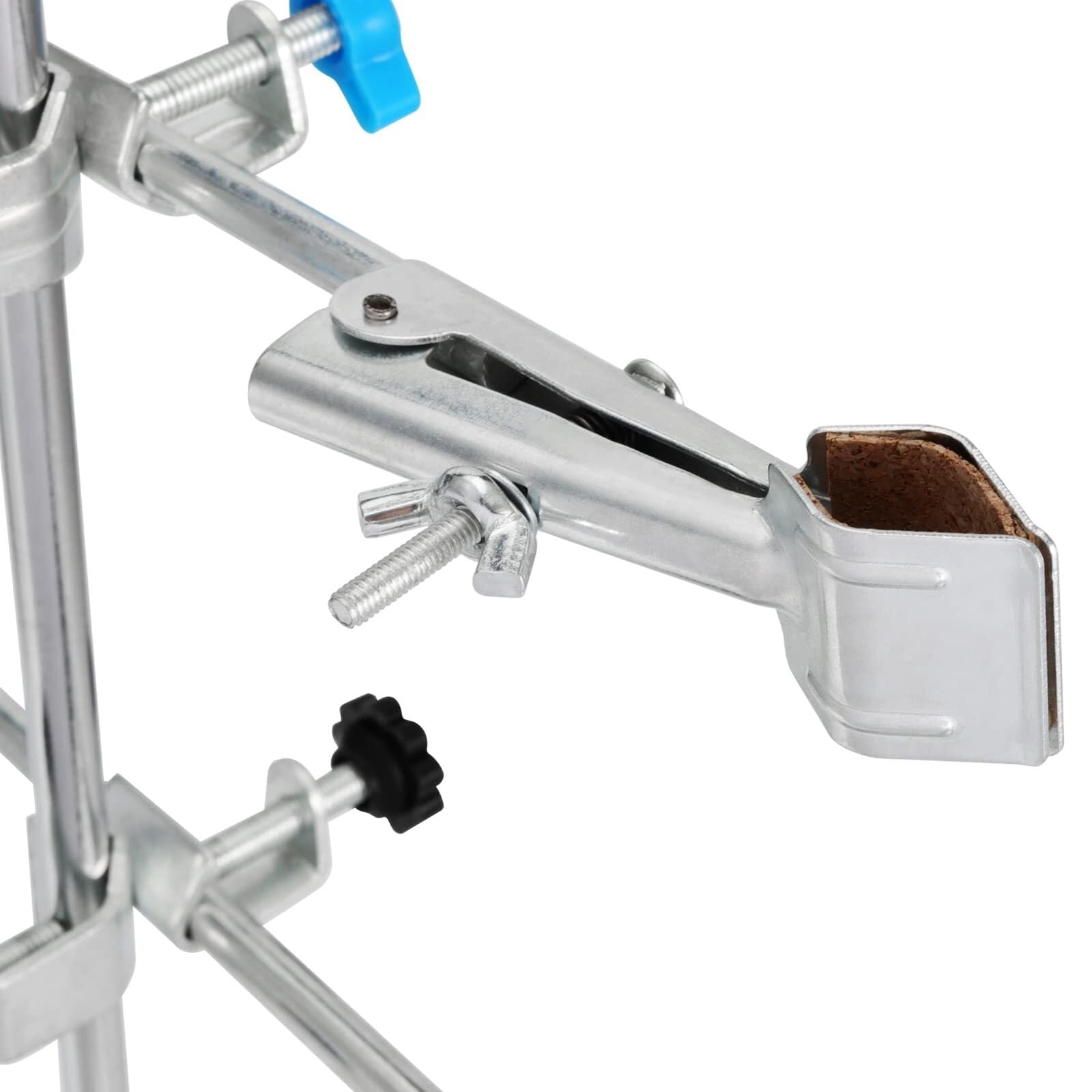 40 cm Laborstativ-Set mit 2 Retortenringen und Klemmen - Langlebige Edelstahl Laborunterstützung