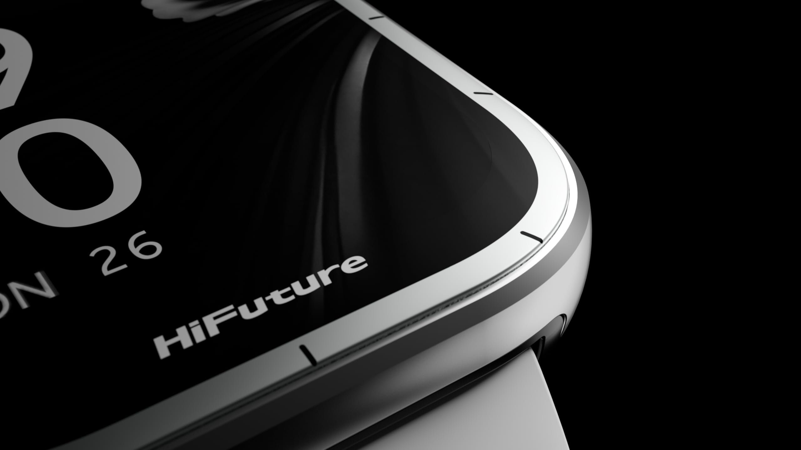HIFUTURE Hi-ZONE3 Montre Connectée, Écran IPS 1,83 Pouce, Bluetooth 5.3, Plus de 100 Modes Sportifs, Suivi Santé 24h/24, Autonomie 7 Jours, Silicone, Noir