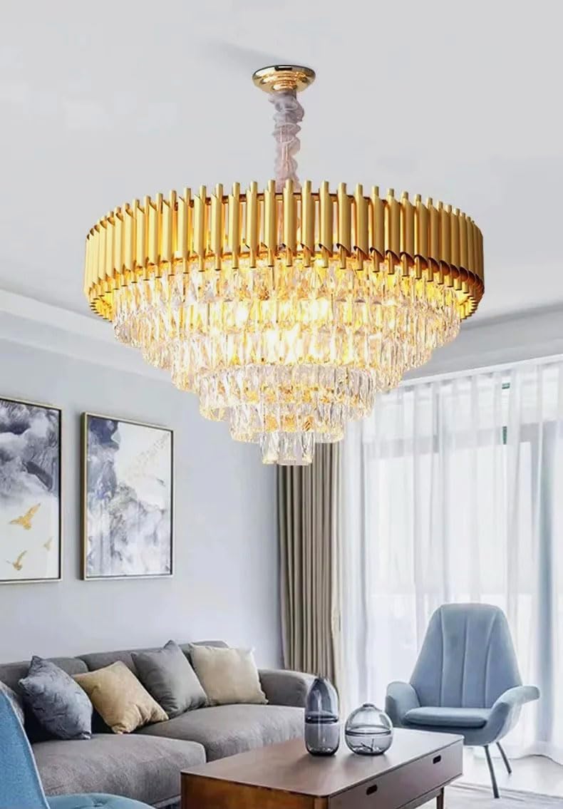 Buy Weldecor Modern Exqusite Design Metal Crystal Chandeliers Light