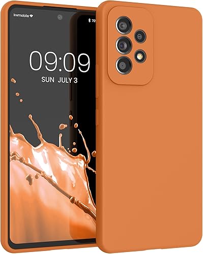 Miniatura 169 de kwmobile Funda Compatible con Samsung Galaxy A52 / A52 5G / A52s 5G - Cubierta de Teléfono de Silicona TPU con Acabado Suave - Macchiato