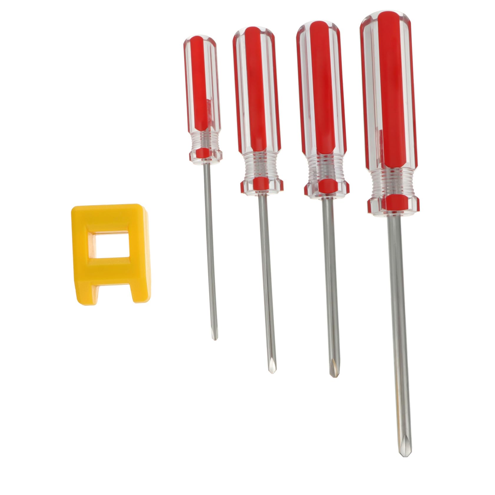 HOMSFOU 4pezzi Cacciavite y Magnetico Set Di Utensili Per Riparazioni Elettroniche Manico Antiscivolo Design Compatto e Pratico Per Uso Domestico