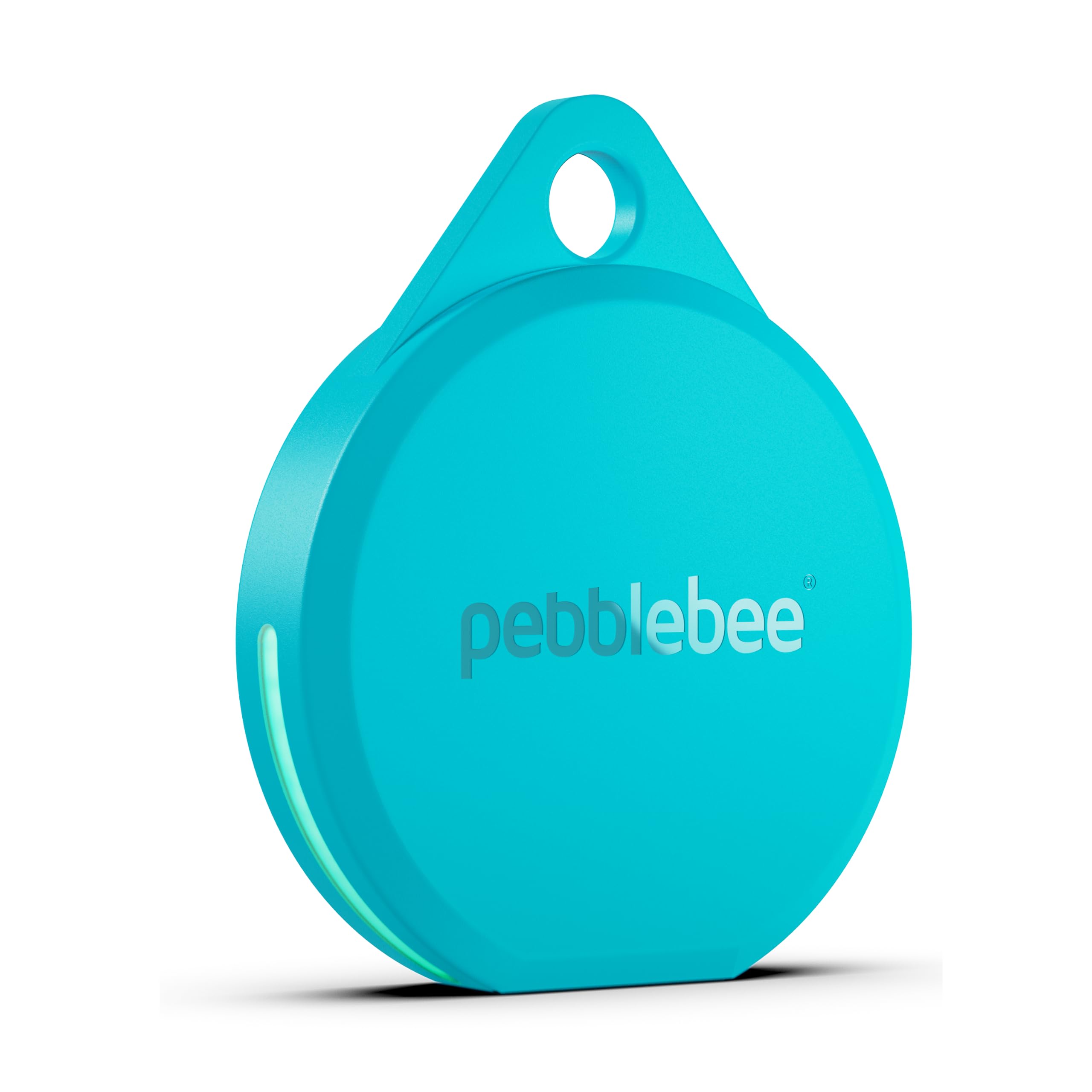 Pebblebee Clip 5 Bluetooth Tracker Tag, 130dB Siren | Tidal Cyan