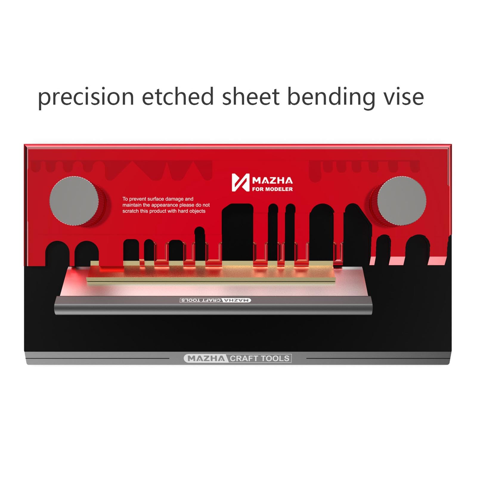 Bender Herramienta para Modelismo Dobladora de Partes Grabadas Banco Ergonómico Acero Adecuada para Aficionados Y Proyectos de Modelado, 17.7 X 9.1 X 3 Cm