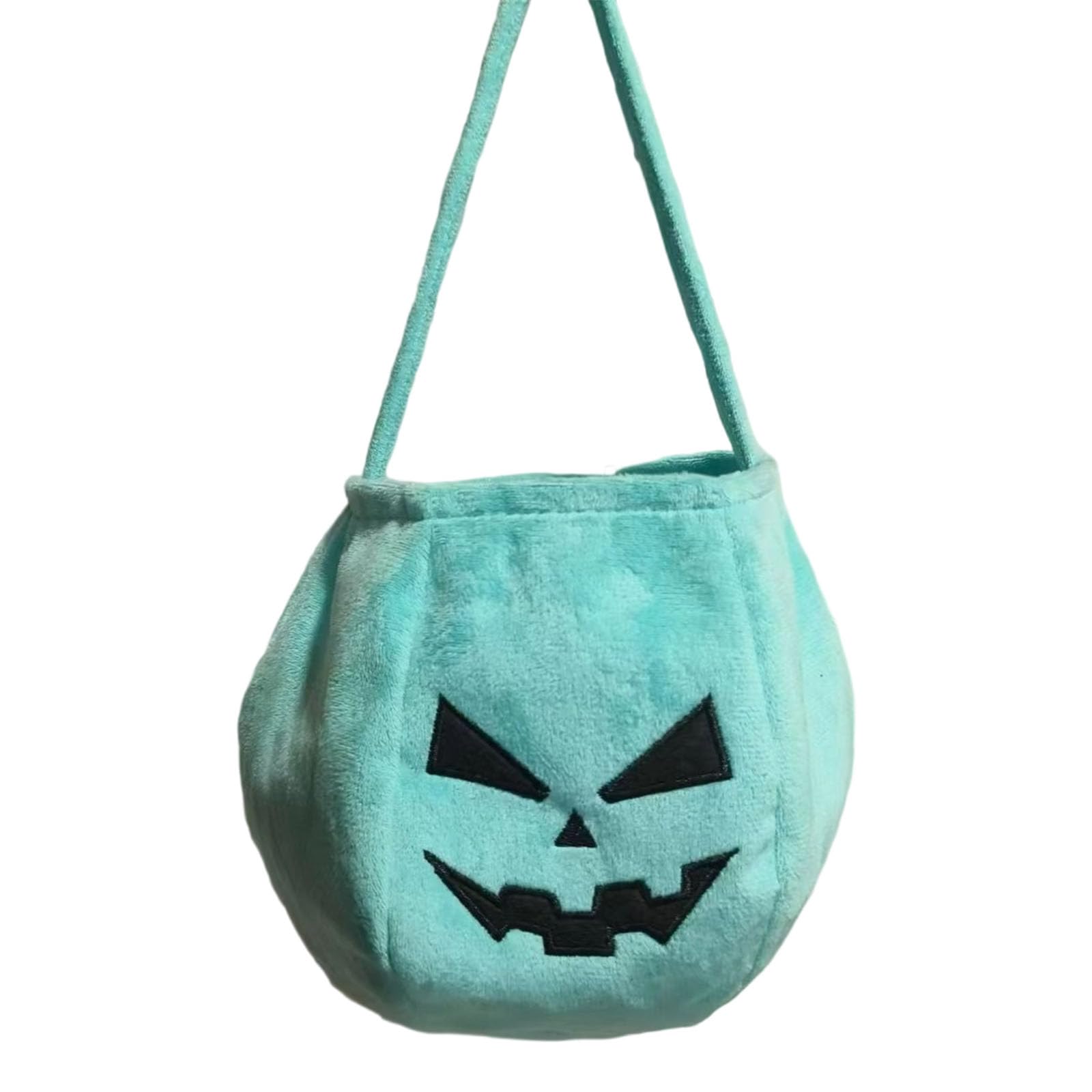 Tsophreniq Holiday Season Velvets Candy Bag Oversized Pumpkin Design Seasonal Party Essential Party Accessory for Candy Collection Gatherings Velvets Halloween Bag