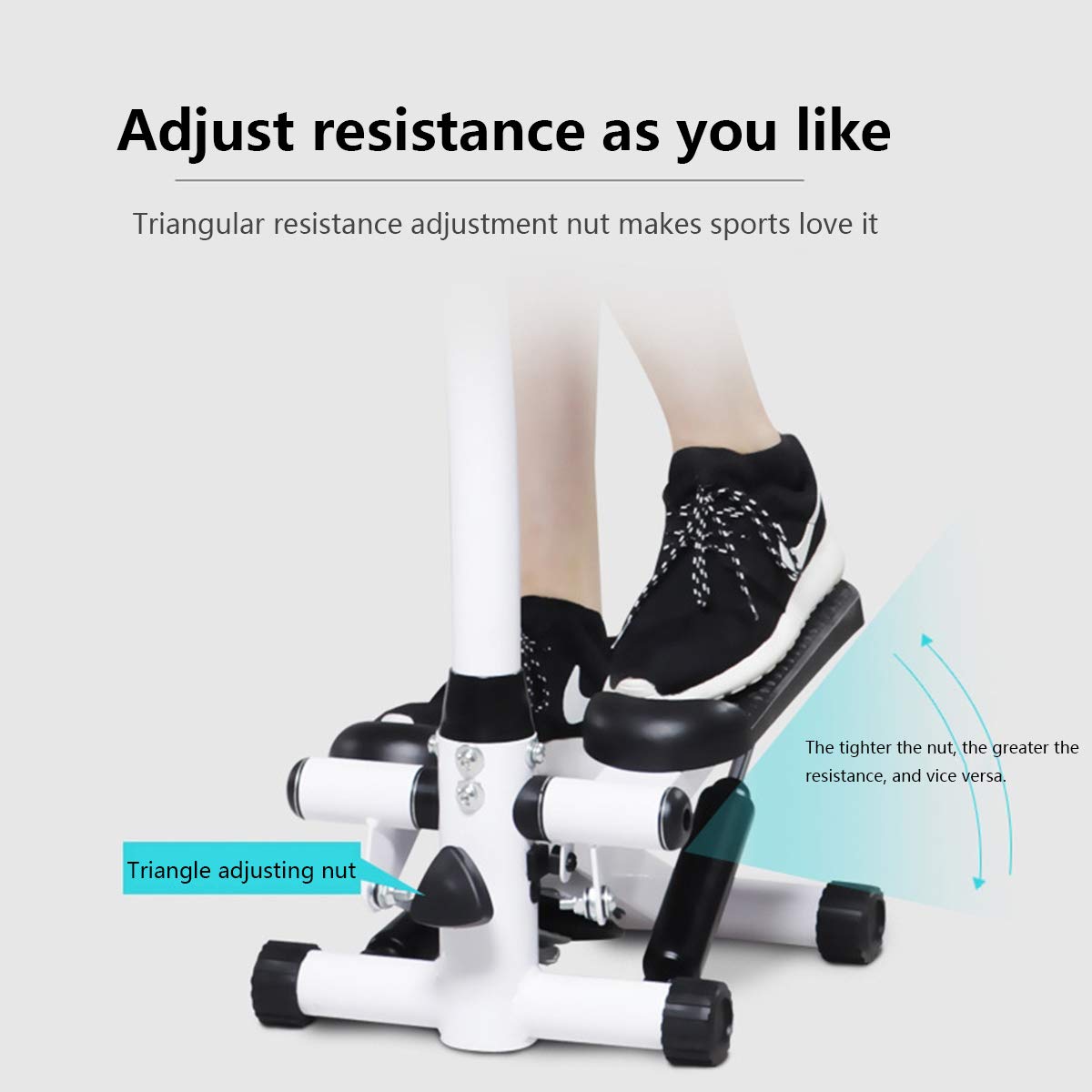 Stepper per Scale di Fitness, Stepper Multifunzione per Uso Domestico Mute Fitness Esercizio Sportivo Corpo con Monitor LCD e bracciolo,Package b