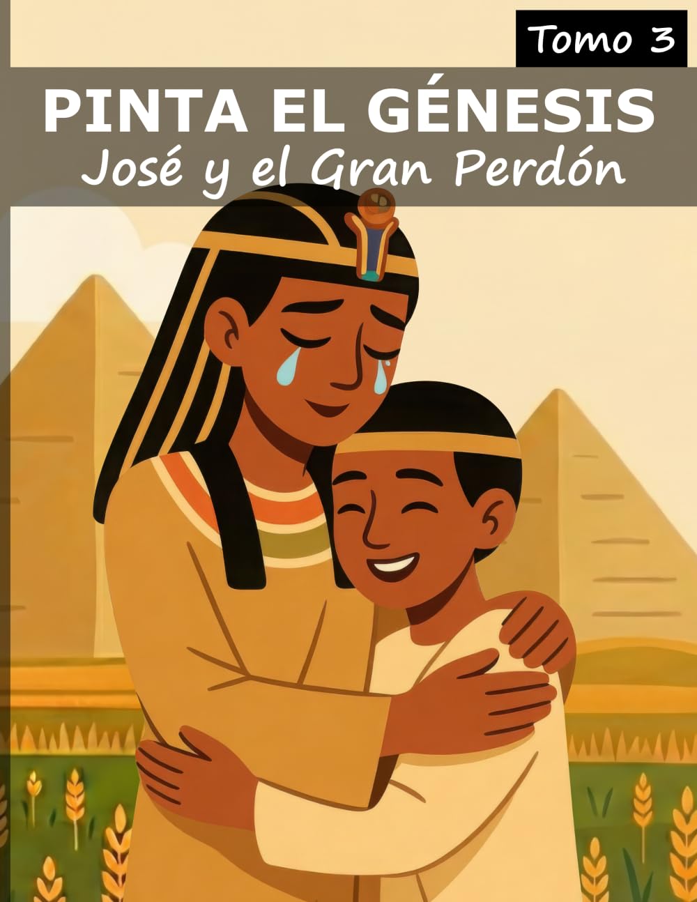 Pinta el Génesis: José y el Gran Perdón: Libro para colorear de historias de la biblia para niños