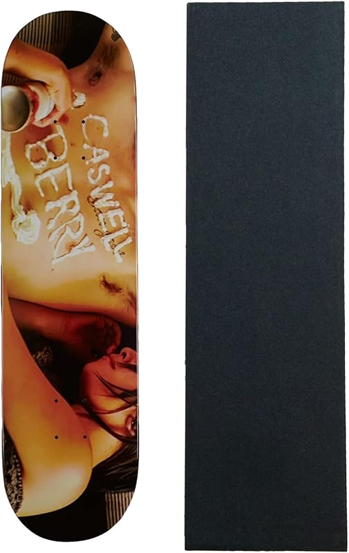 Skateboard Deck Berry Bag of Suck Black 8.0" x 31.6" with Griptape