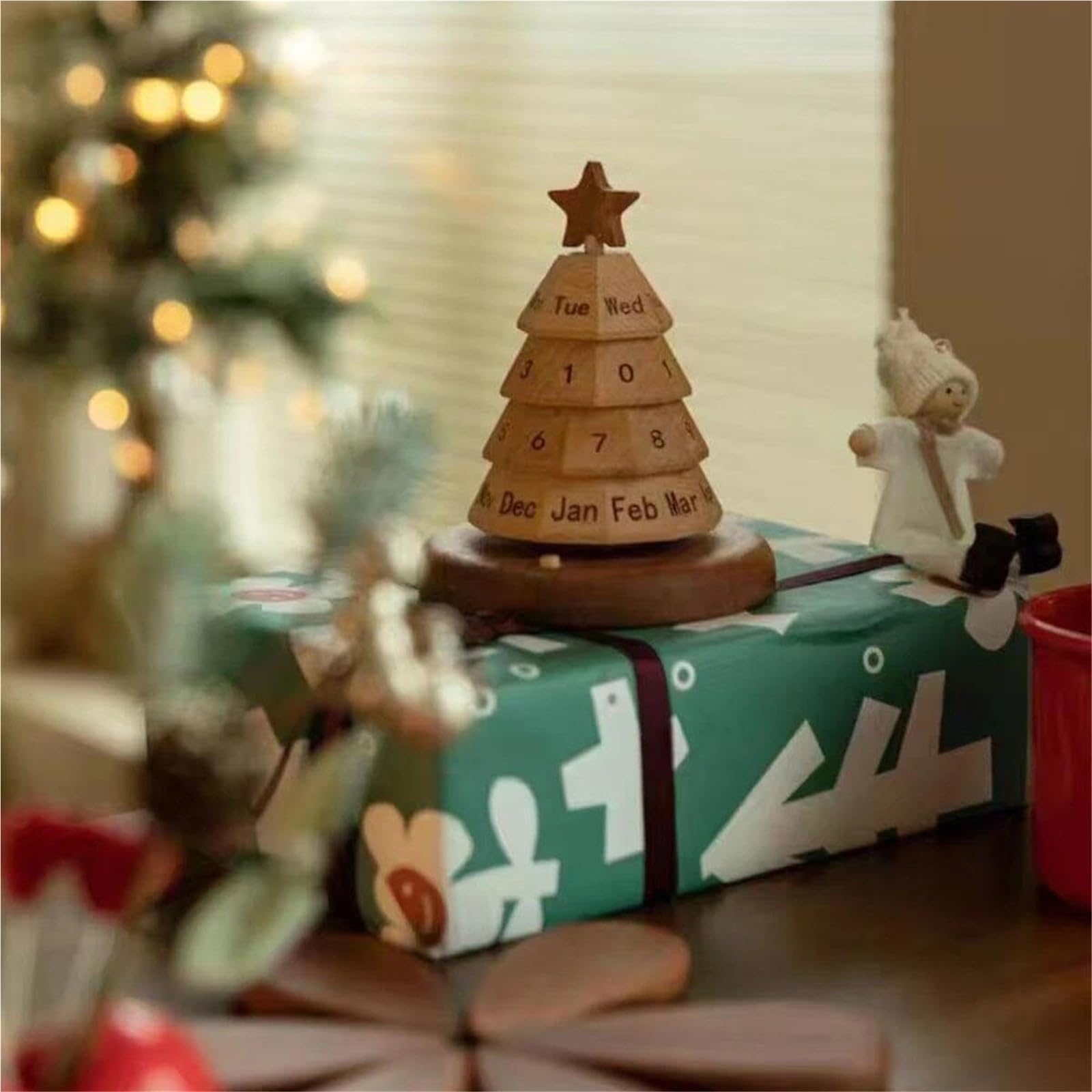 Inspirierender Tischkalender Weihnachtsbaum-Kalender: Stilvolles, kreatives Deko-Element for den Schreibtisch im Homeoffice Geschenke für Kollegen