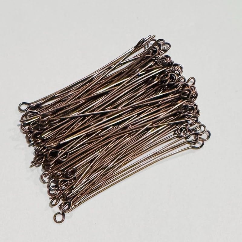 200 PCs Antiqued Copper Eye Pin 2 inch Long - 22 Gauge