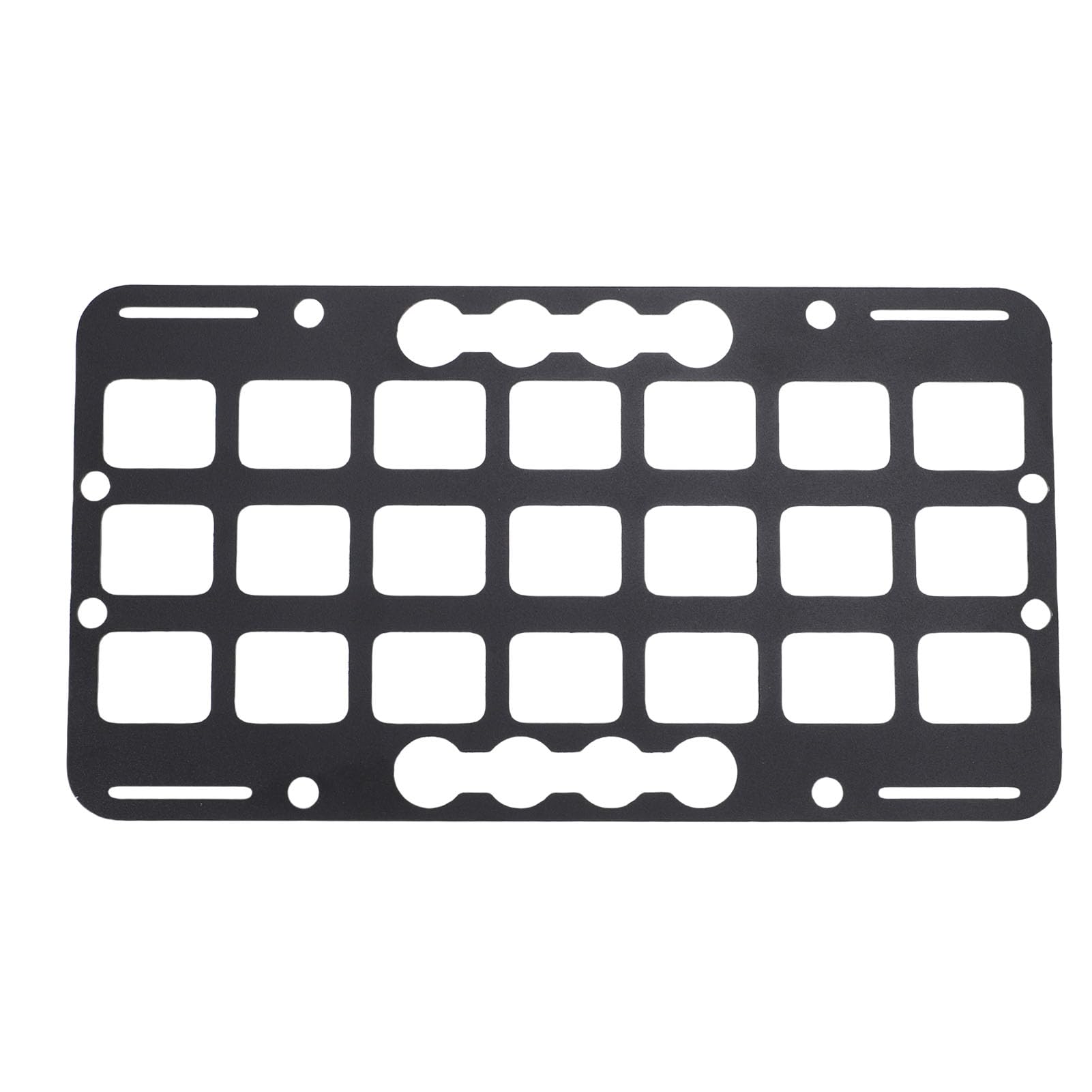 Placa de riel L para sujetar herramientas de forma segura en maleteros de SUVs y buses 8