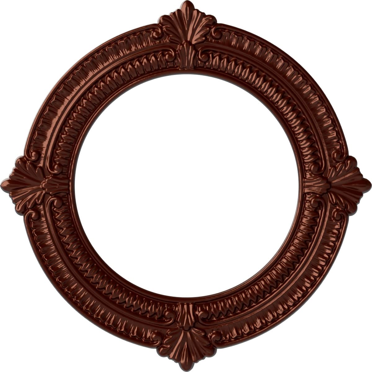 Ekena Millwork CM13BNACS 13 1/8"OD X 8"ID X 5/8"P Benson Ceiling Medallion Fits Canopies Up to 8", Antique Copper