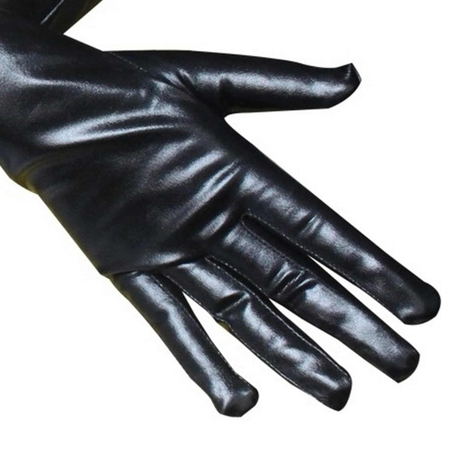 Sihaby Long Patent Leather Gloves,Women Opera Gloves,Fashion Gloves for Costume Dance Halloween Evening Party - Image 4