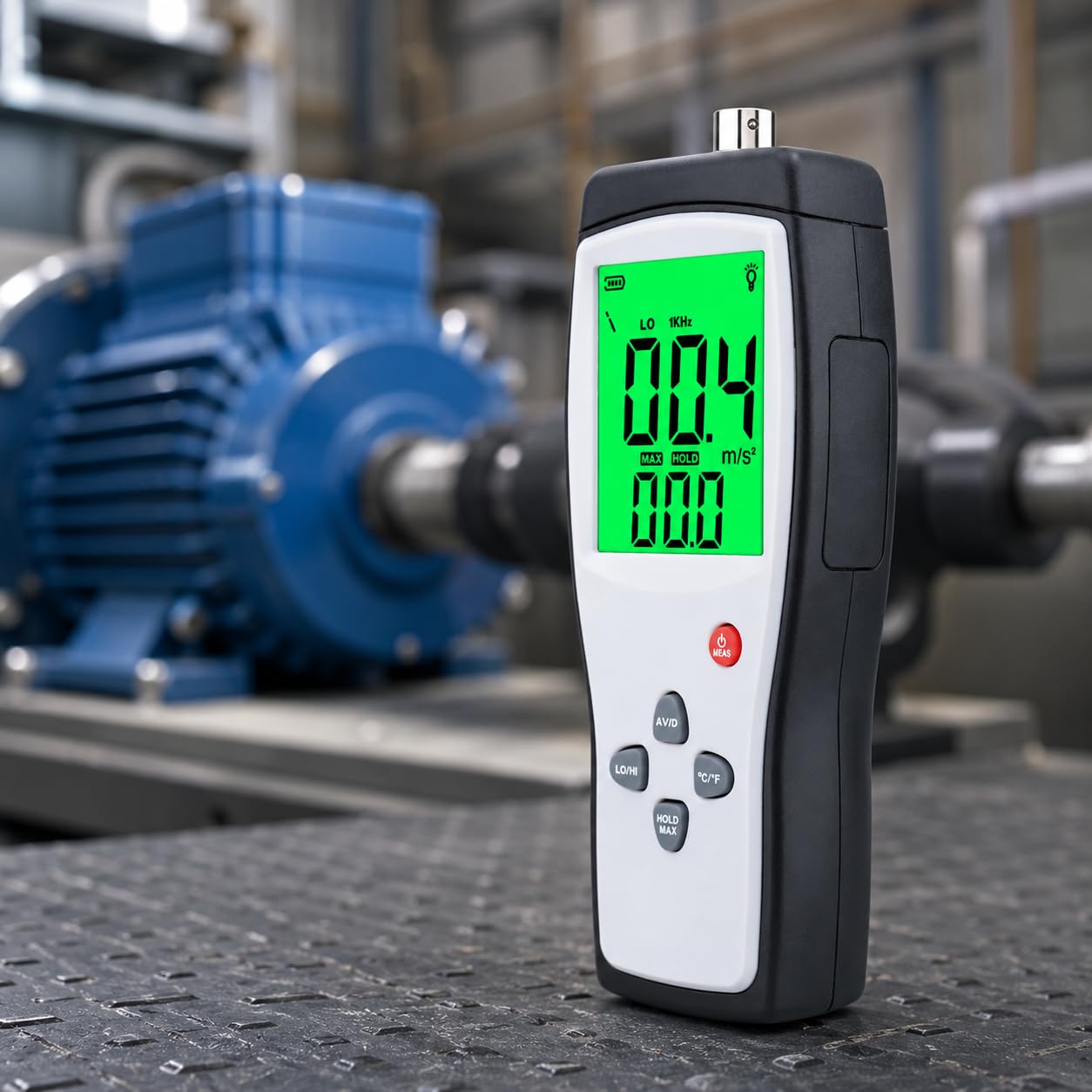 Vibrationsmesser und Analysegerät, 10Hz bis 1kHz, 0.1-199.9 m/s Digitaler Tester für Industrie und Heimgebrauch