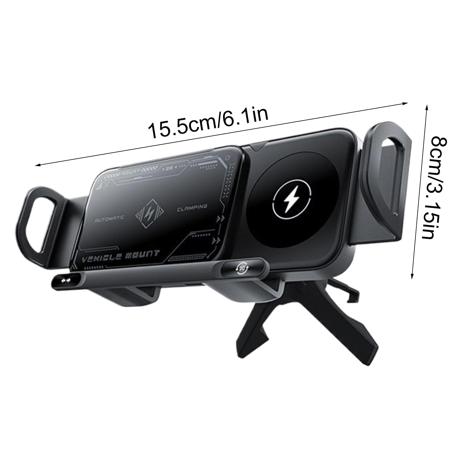 Caricatore Wireless Auto Supporto Telefono Cruscotto
