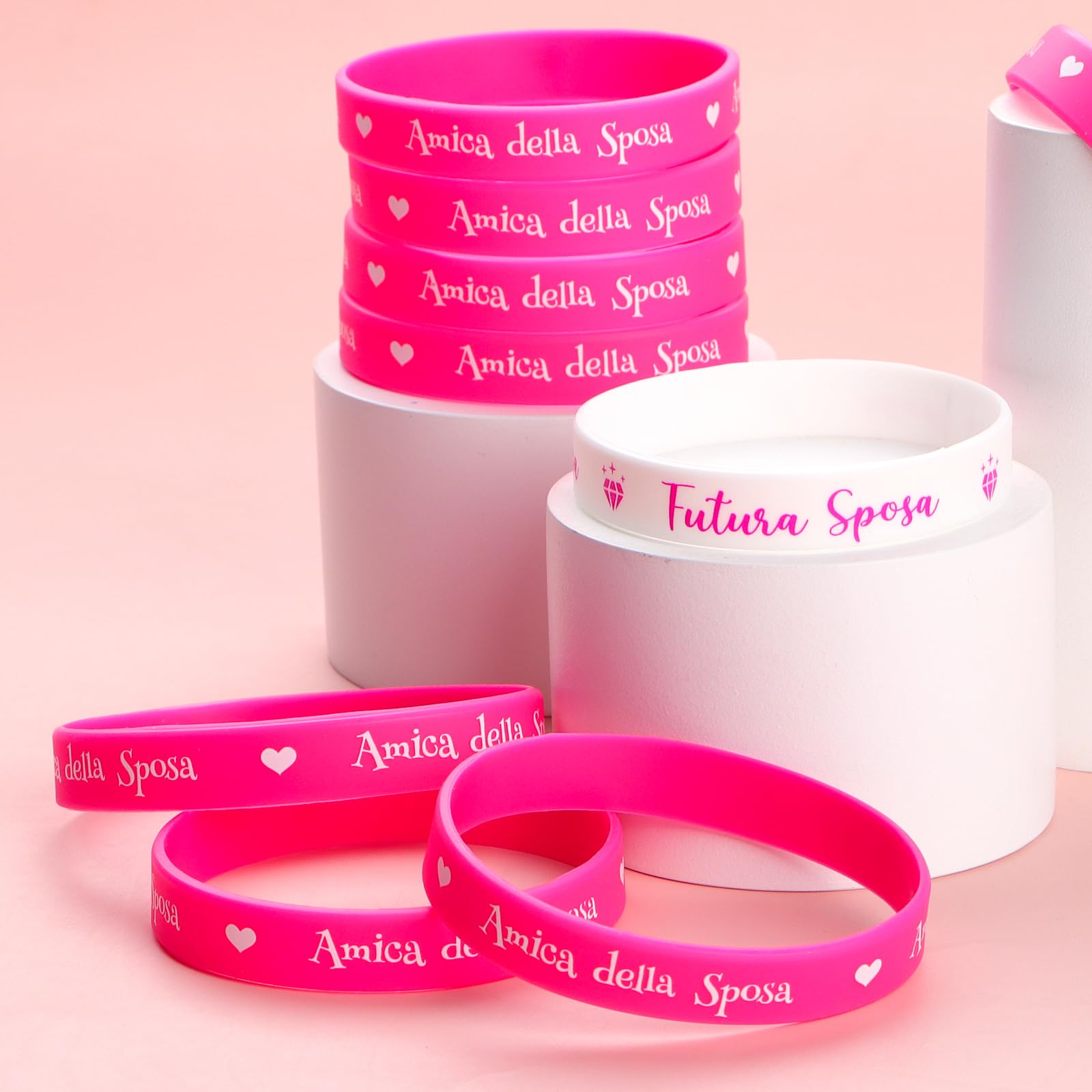 Set 24 Pezzi Addio Al Nubilato | Fasce Team Bride E Velo Sposa | Accessori Festa Sposa E Amiche - Foto 5