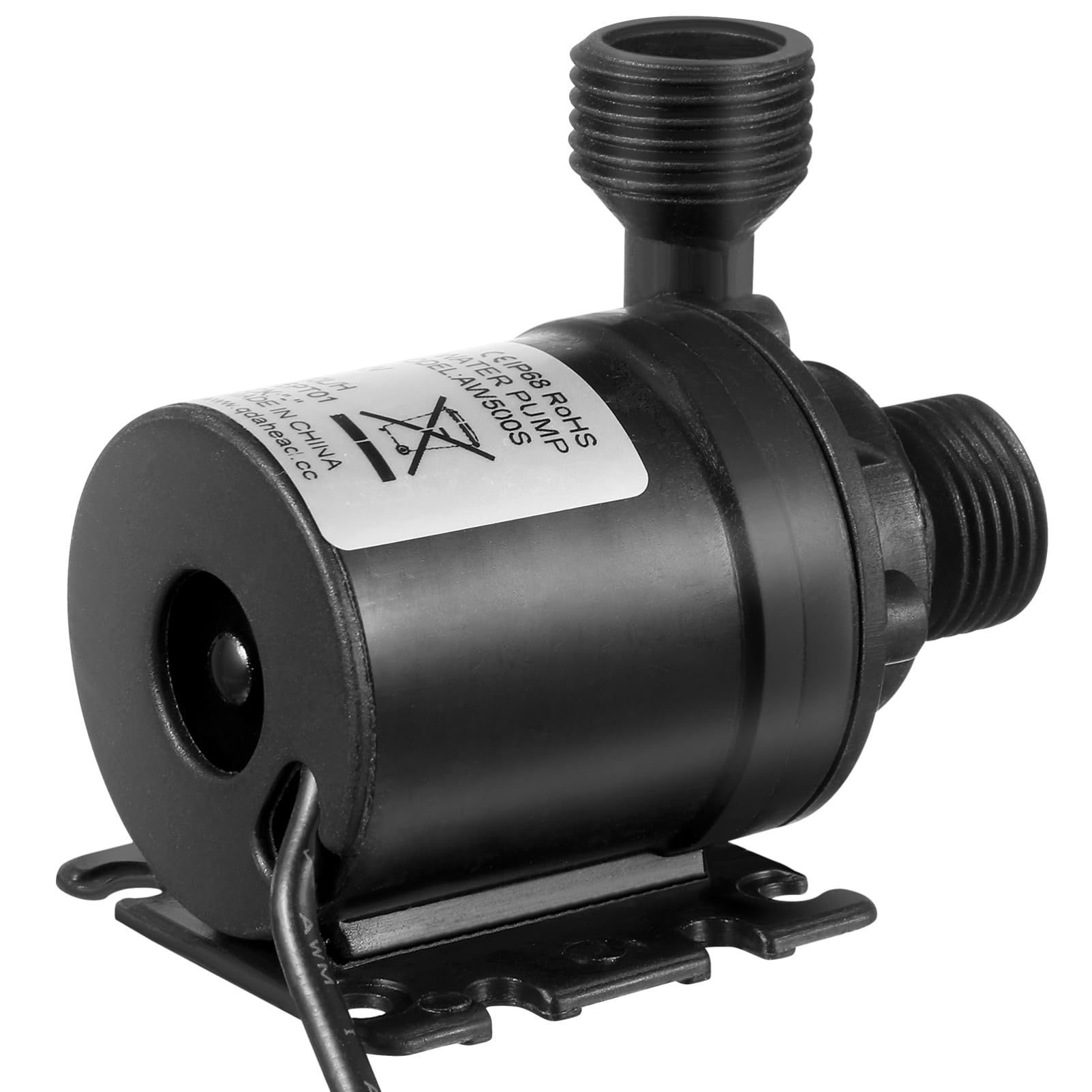 ULTECHNOVO Pompa sommergibile senza spazzole, 800 l/h 5 m, altezza federale DC 12 V, mini pompa dell'acqua per laghetto, fontana, cascata, acquari, di circolazione dell'acqua
