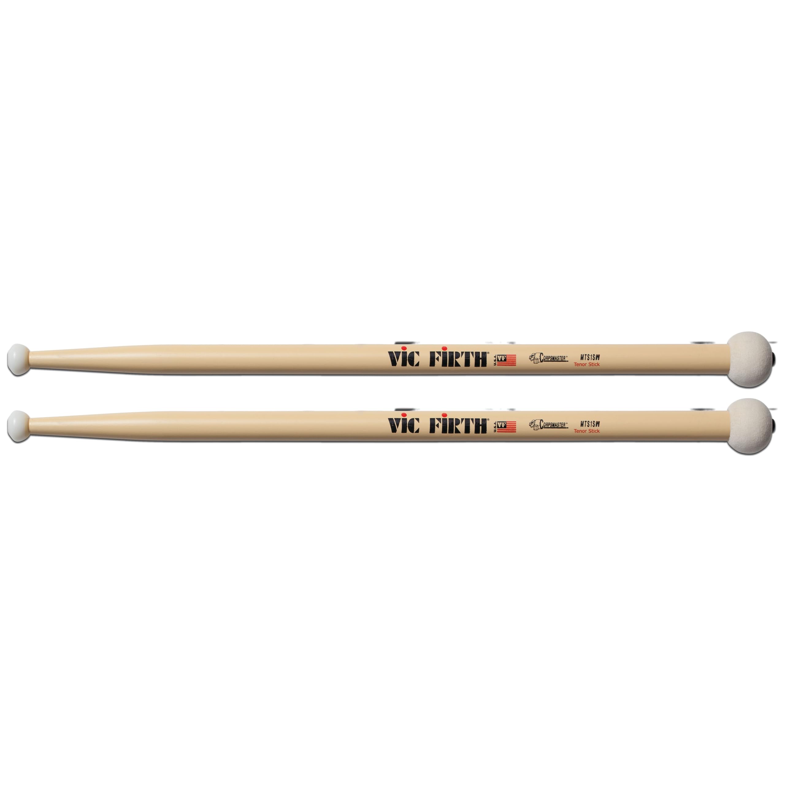 VIC FIRTH MTS1SW Drum-Stick "5A American Classic-Serie, Hickory,Wood-Tip"