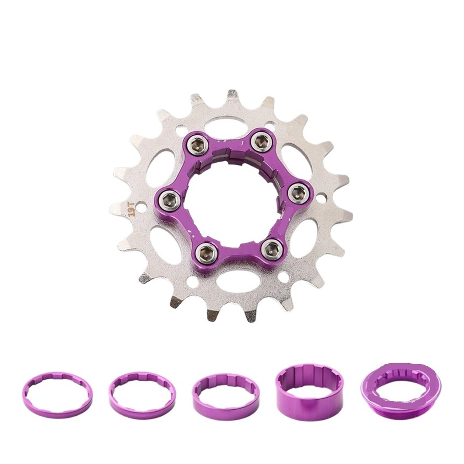 Cassette de marcha única for bicicleta K7, volante inercia for 13T-22T