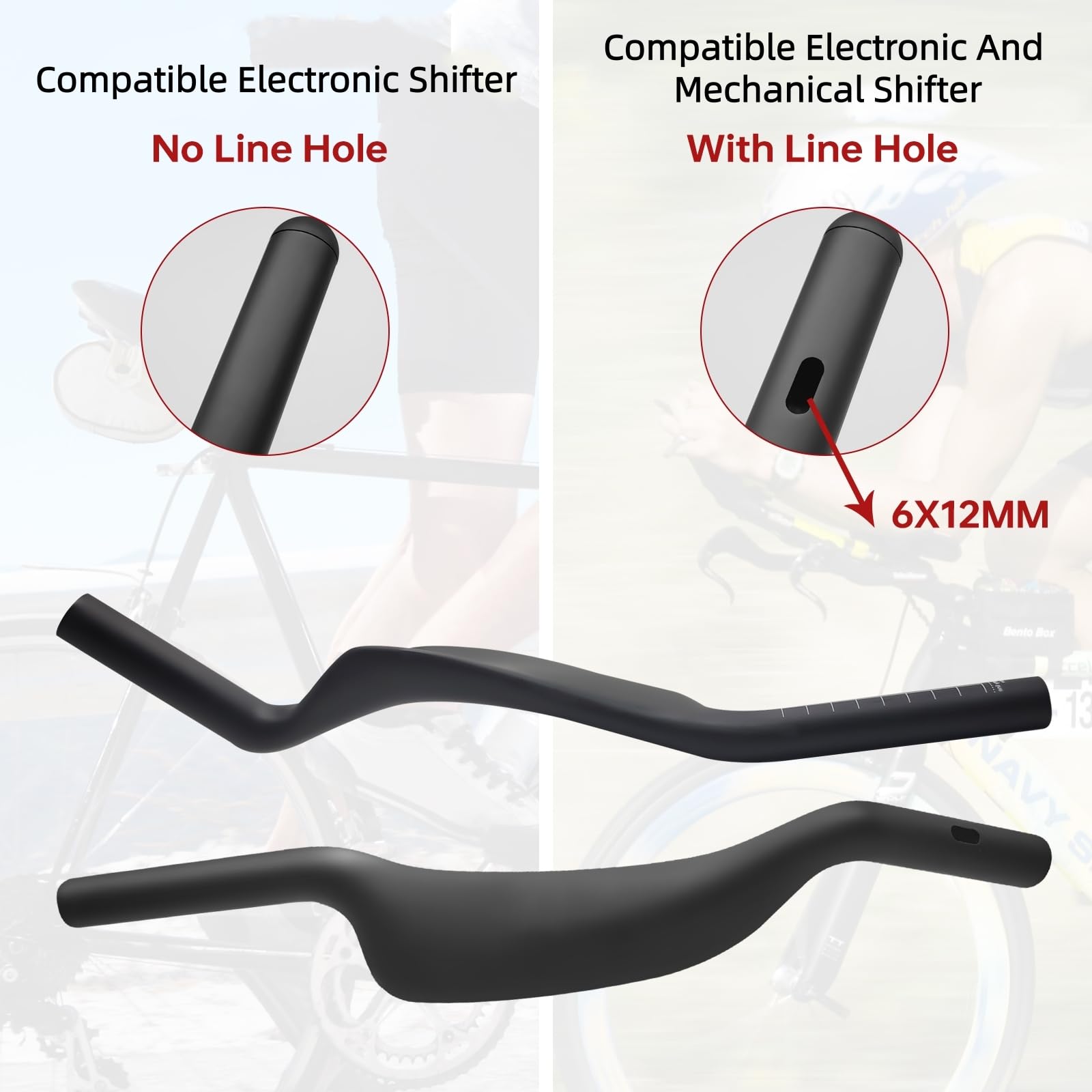 Amazon.com: Joxvizx Carbon Bicycle TT Arm Rest Handlebar Aero Bars