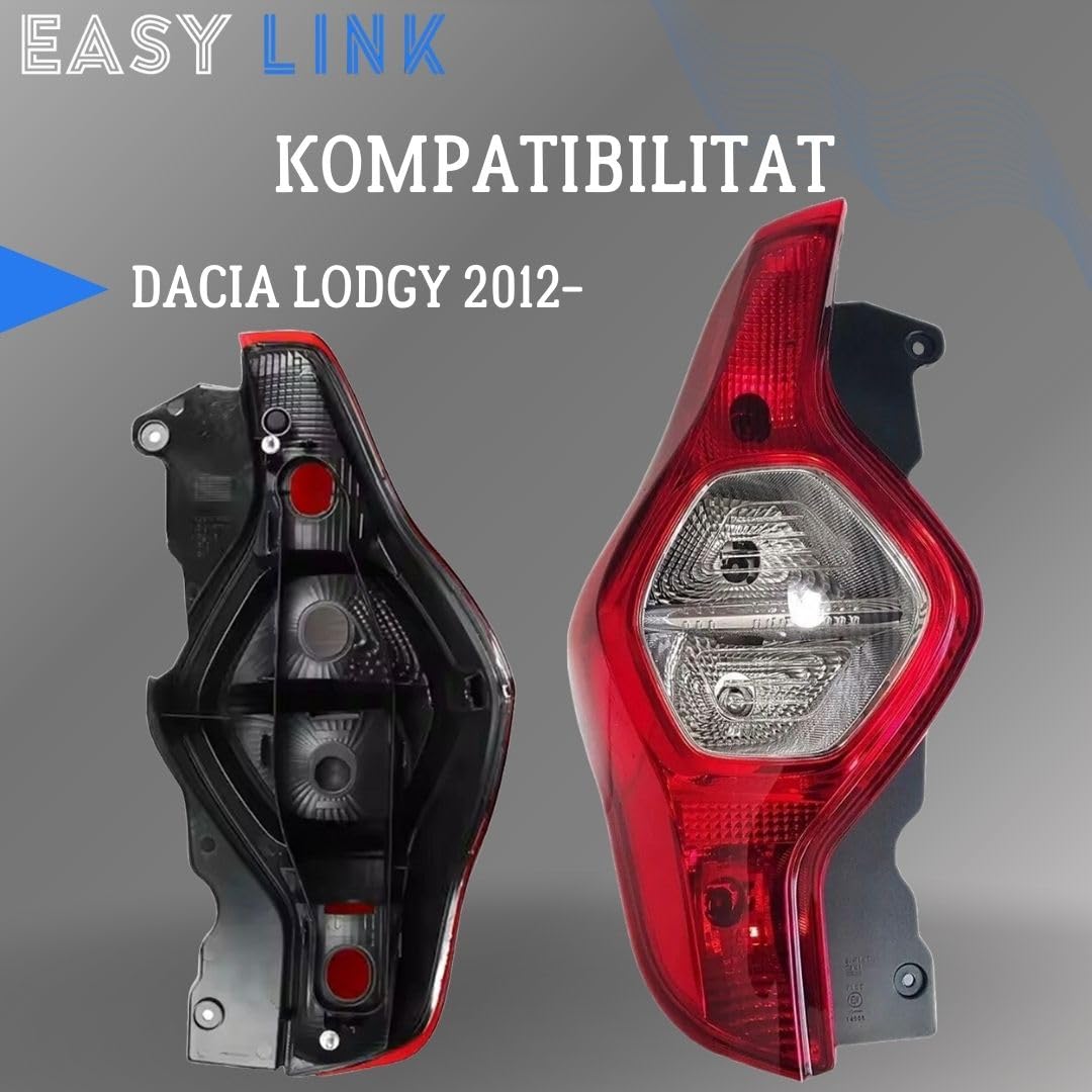 Luz Trasera Izquierda Compatible con Dacia Lodgy 2012- Homologación E 265558016R