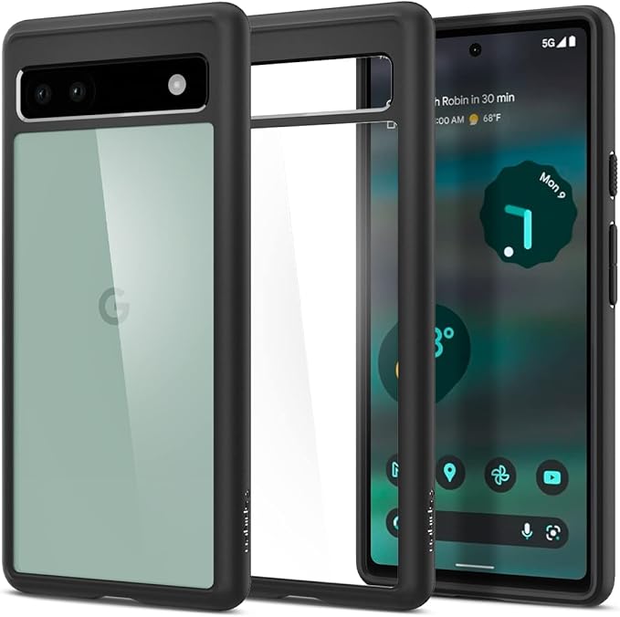 Spigen Ultra Hybrid Case Compatible with Google Pixel 6a Matte Black