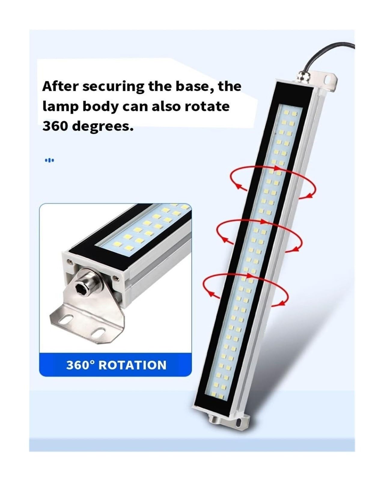 22-95CM DC AC Werkzeugmaschinenbeleuchtung IP67 Wasserdicht