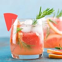 Vista 4 de ELANE 6 marcadores de bebida para vasos, marcadores de bebida para copas de vino, dijes de vino para copas de tallo