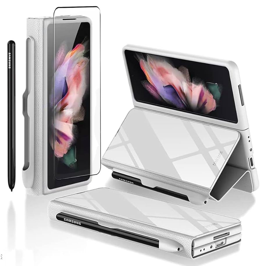 Galaxy Fold3 本体・Sペン・保護フィルム・ケース×2 Amazon | galaxy Z Fold3 ケース 純正 Sペン收纳 (前面 ガラス