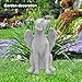UOCAI Hunde Engel Gedenkstatue Grabstein Hund Gedenkstein Hund Haustier Denkmal Grab Tomb Garten Deko Schlafender Hund Statue Harz Hund Ornament Engelfiguren Hund Passing Away Geschenke