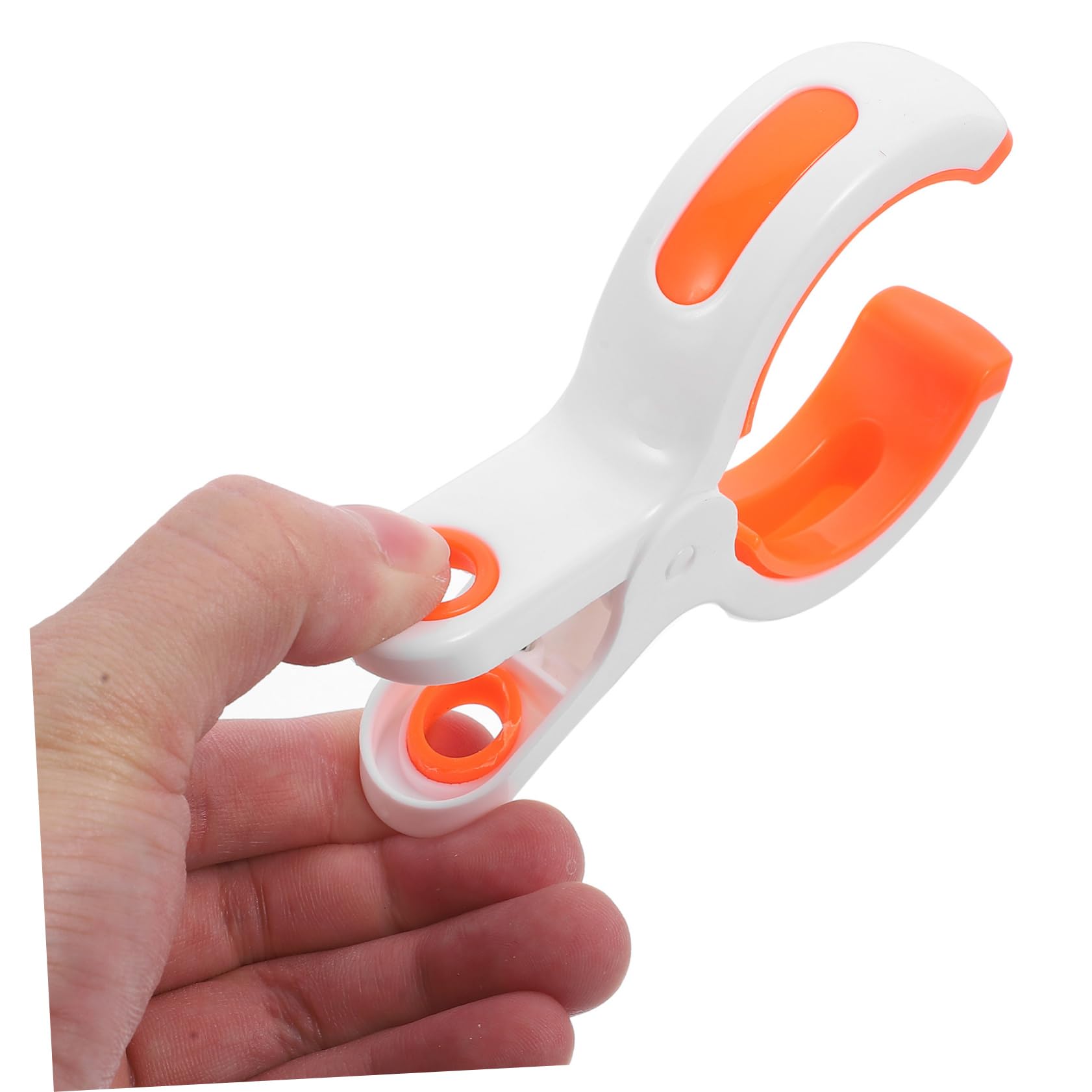 LABRIMP Pinzas para Ropa Resistentes al Viento de Plástico Abs para Toallas de Playa y Sillas de Jardín, Paquete de 12 Unidades de Color Blanco Portátiles para Exteriores