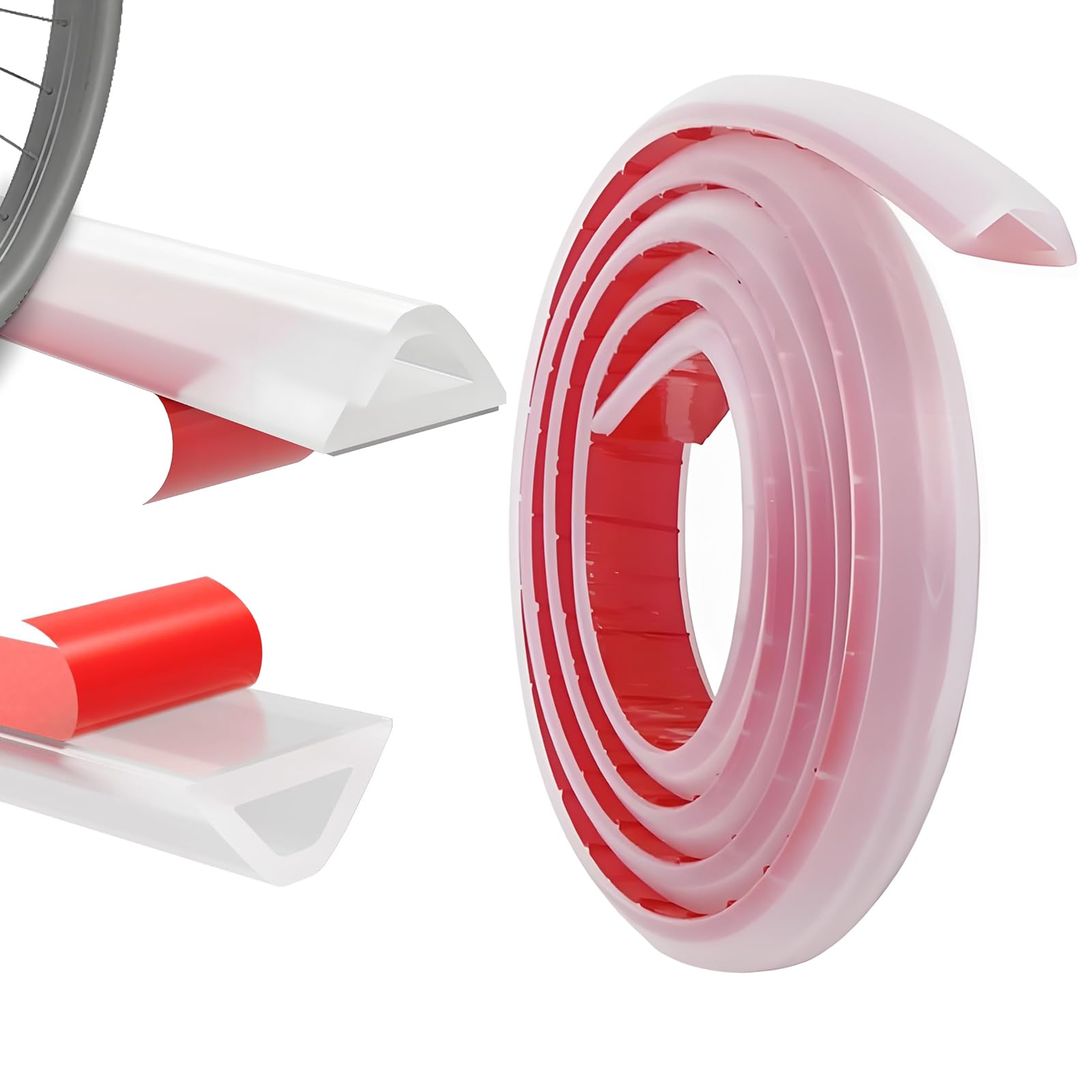 SRVAXZN 200cm Schwallschutzleiste Dusche Selbstklebend, Silikon Wasserstopper Dusche Boden Transparent Gummilippe Nass-Trocken-Trennung Schwallschutz Dichtung Einfache Montage für Bad Küche