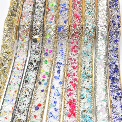 Ruban de strass de 2,5 cm pour une décoration de gravier chic
