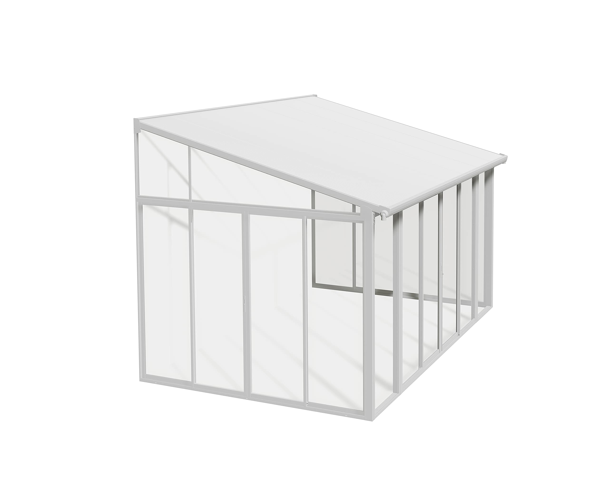 Canopia by Palram véranda Tonnelle de Jardin fermée en kit Sanremo 13.1m² . Structure en Aluminium Panneaux polycarbonate, résistant aux intempéries