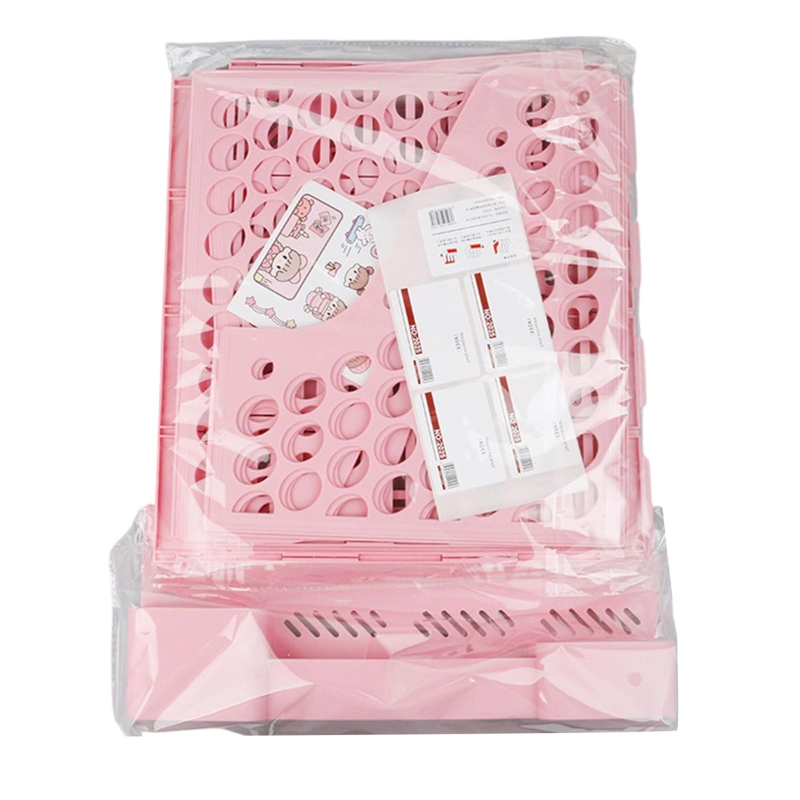 Glifora Cute Desktop File Organiser for Students - Foldable Book Holder, Bookend Shelf for Documents, Stationery and Pen Holder, School Supplies