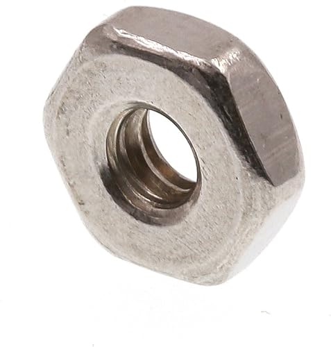 Prime-Line 9074059 Tuercas hexagonales de tornillo de máquina, #6-32, grado 18-8 de acero inoxidable (paquete de 100)