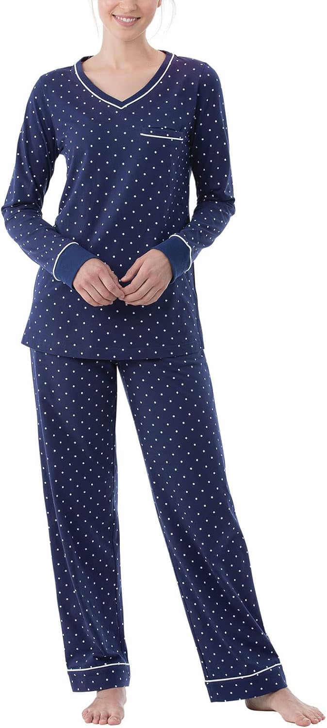 PajamaGram Pajamas For Women - Womens PJ Sets, Pullover Top, 100% Cotton