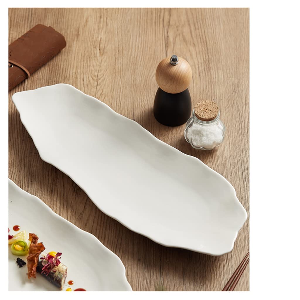 Plato llano, platos para servir, cubiertos de cerámica, para restaurante, sushi, dim sum, apilables