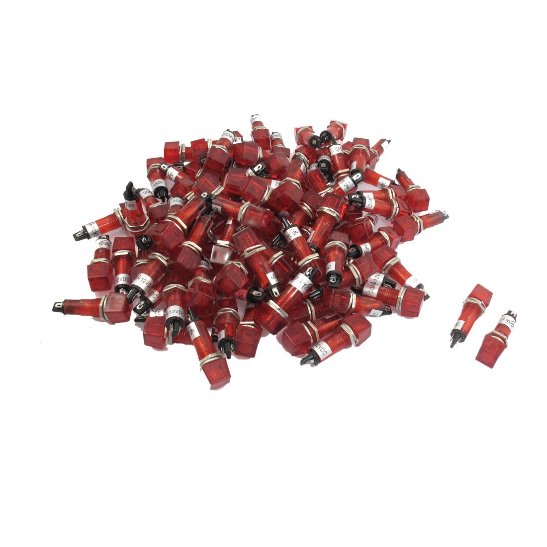 100 Pcs DC suitablevoltageV 10mm Red Power Signal Indicator Light Pliot XD10-4 (SN: c6b f8d 9fb 02e e28)-image-19