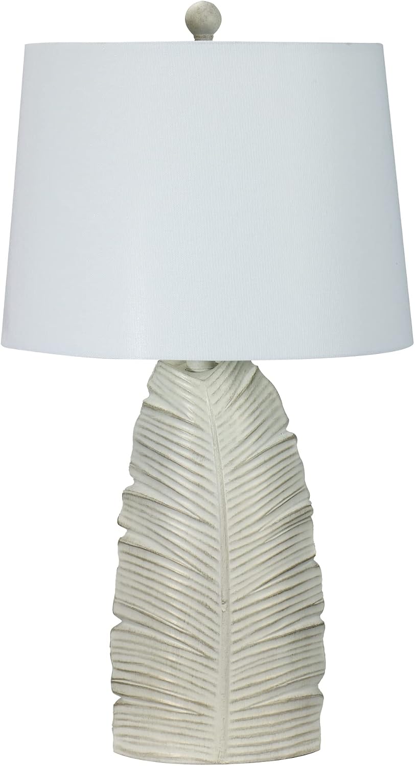 Cory Martin Fangio Lighting's 6292AWH 26in Casual White Resin Table ...